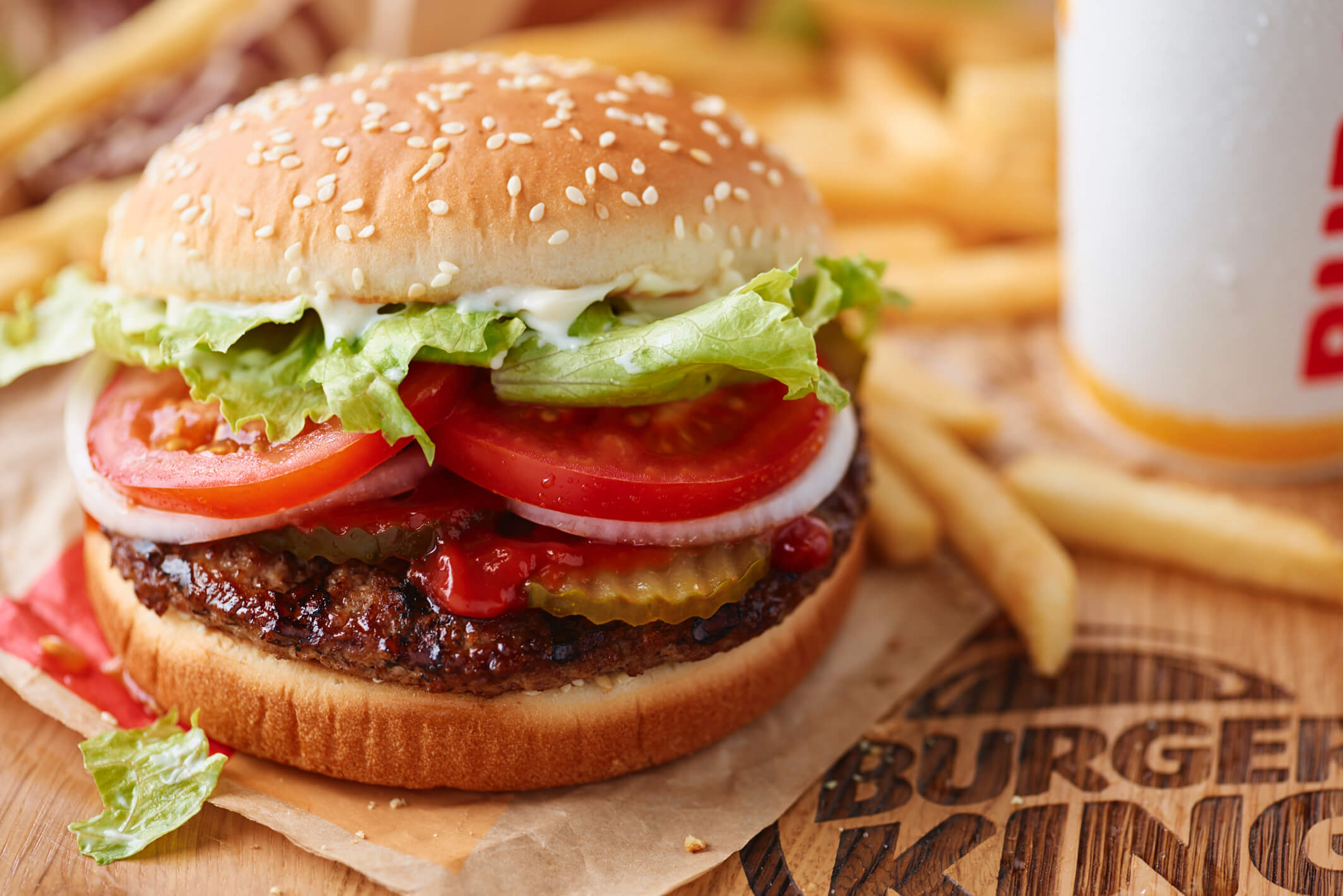 A juicy flamed grilled burger from Burger King - one way the brand re-discovered its essence.